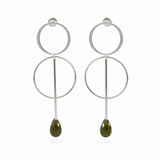 Double Circle Flow Ohrstecker