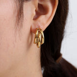 Three Hoops Ohrring
