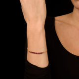 Designer Granat Armband