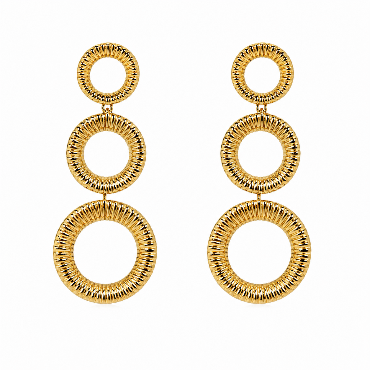 Shiny Circles Ohrring