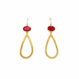 Ruby Drop Ohrring