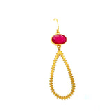 Ruby Drop Ohrring
